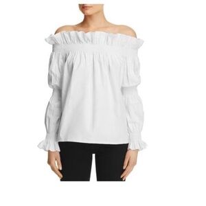 Off the shoulder Vienna MLM White BLOUSE size small